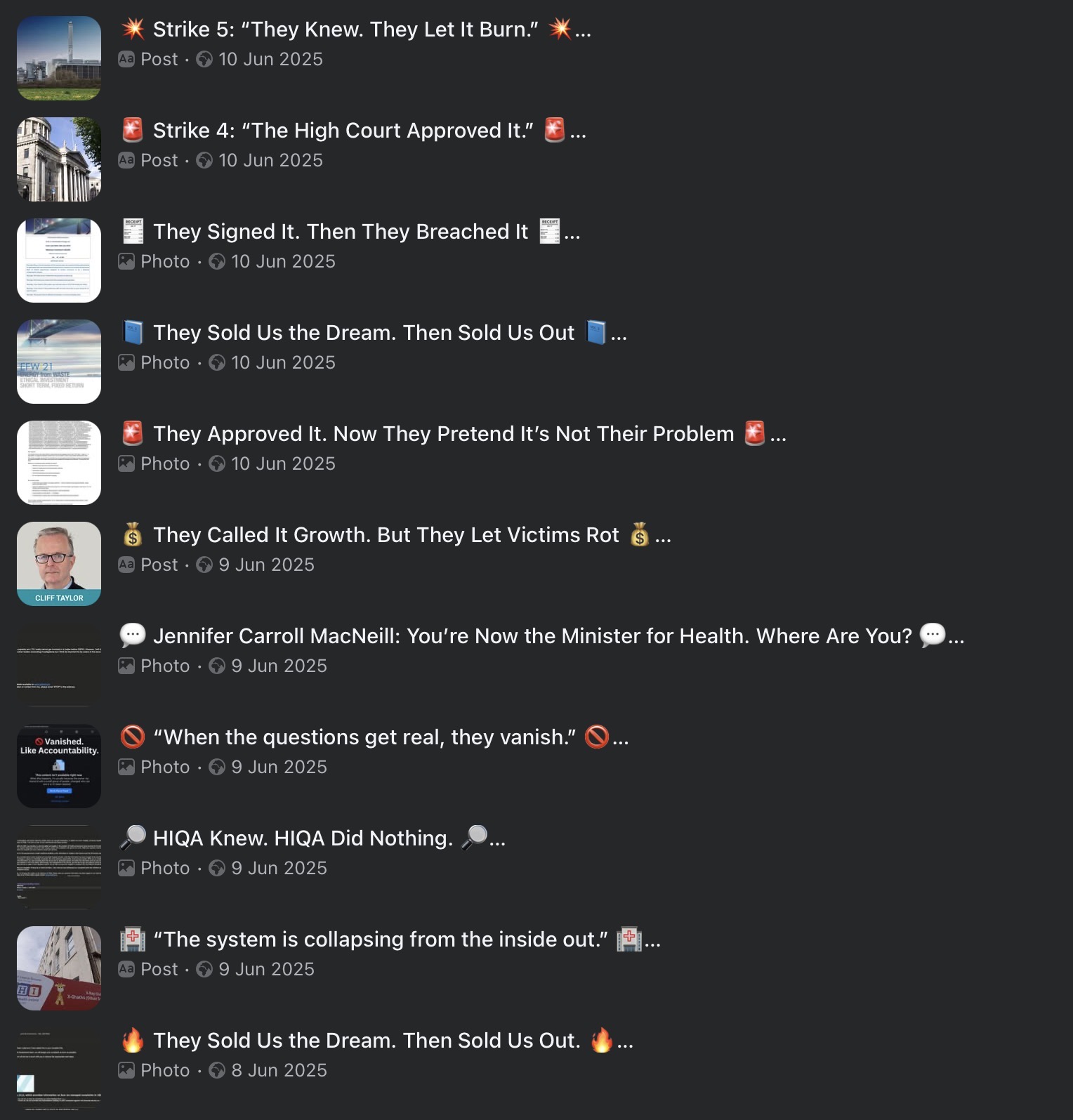 Strike Archive — Strikes 001–005