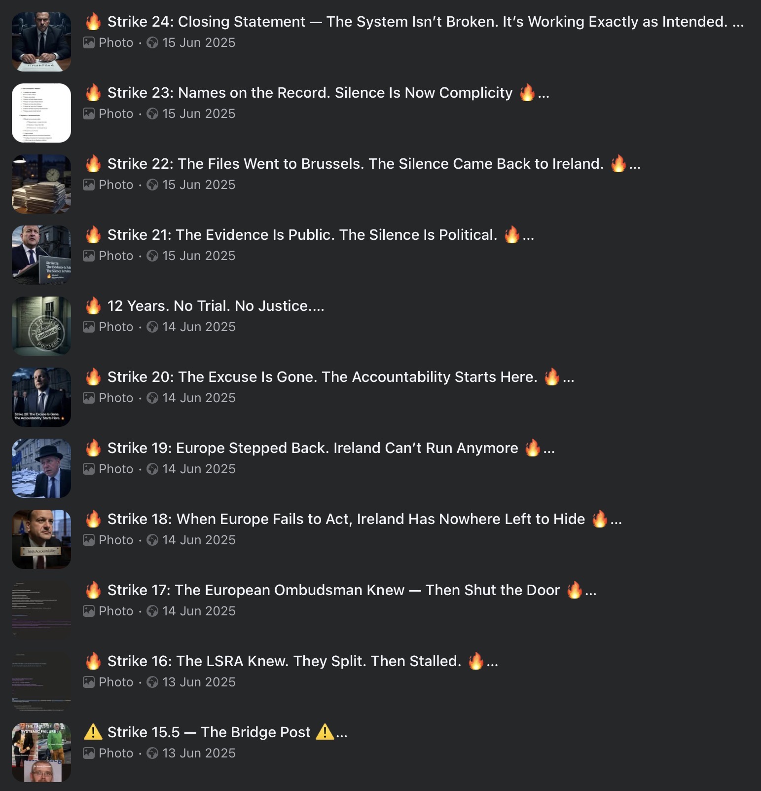 Strike Archive — Strikes 15.5–24
