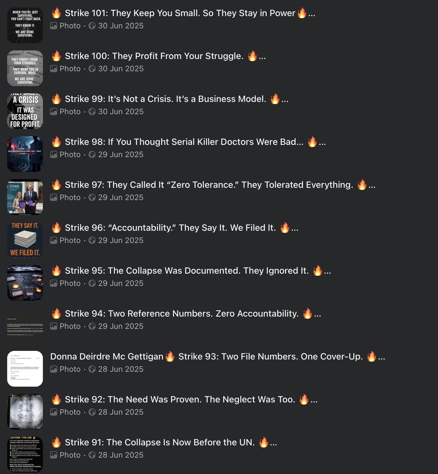 Strike Archive — Strikes 091–101